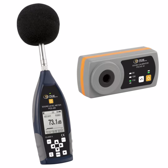 Fonometro e Calibratore acustico PCE-428-Kit-N