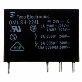 Relay DPDT 5A 24VDC PCB OMI-SH-224L.594