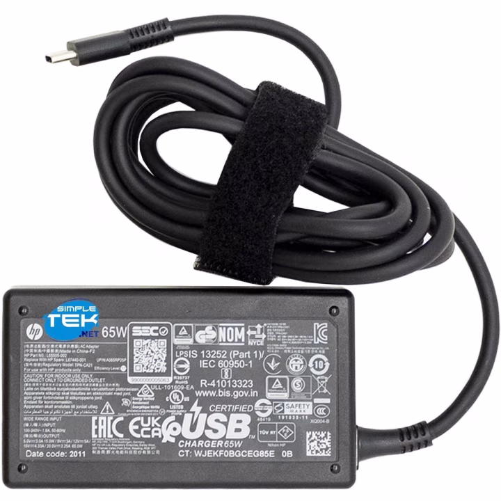 HP L65505-002 65W USB-C AC power adapter