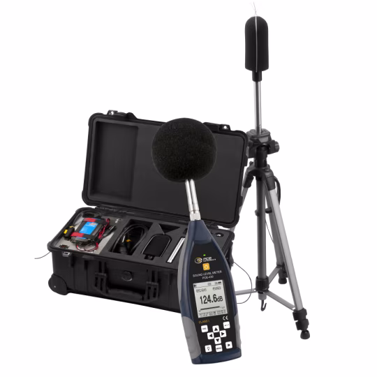 Fonometro PCE-430 (1&ordf; Classe) e Kit per esterno